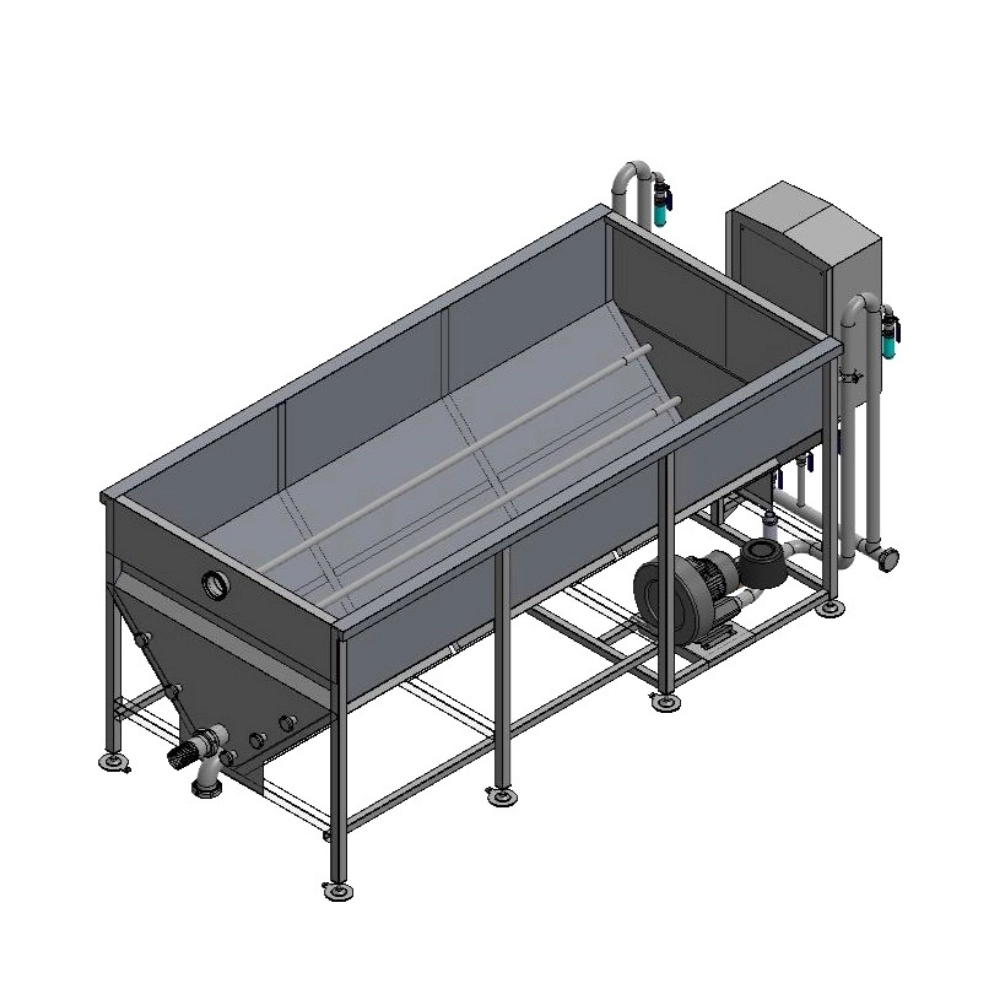 Machinery for washing and treatment for flour production from brewery waste
