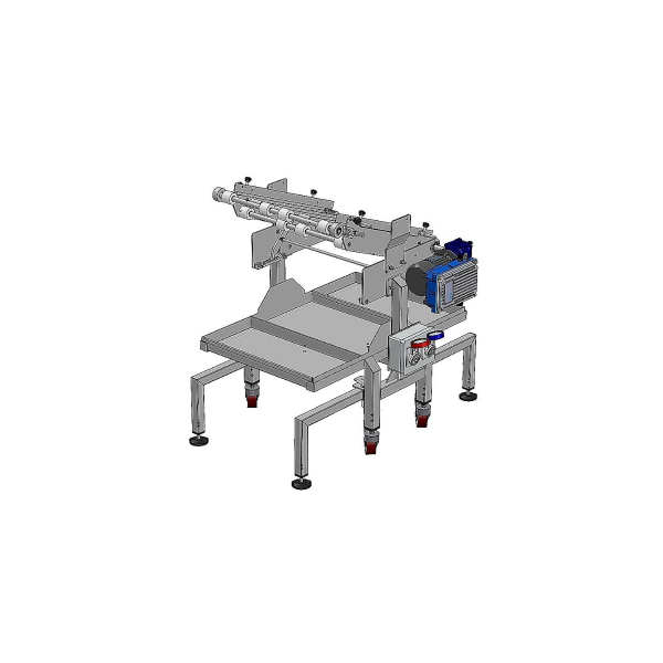 Variable inclination belt for confectionery